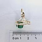 Серьги из серебра с фианитами Индия O783 , с английским замком, фото 3