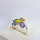 Серьги из серебра с фианитами Индия O867 , с английским замком, фото 2