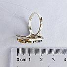 Серьги из серебра с фианитами Индия O817  вставка микс, с английским замком, фото 3