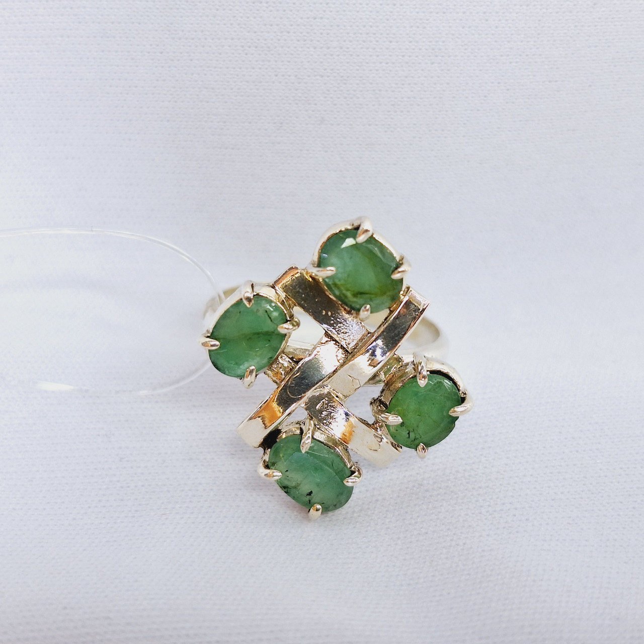 Серьги из серебра с фианитами Индия O907 , с английским замком, фото 1
