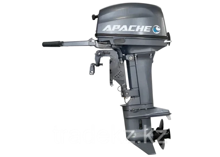 Двухтактный лодочный мотор APACHE Т9.9BSPRO 20 л.с румпельный нога S ...
