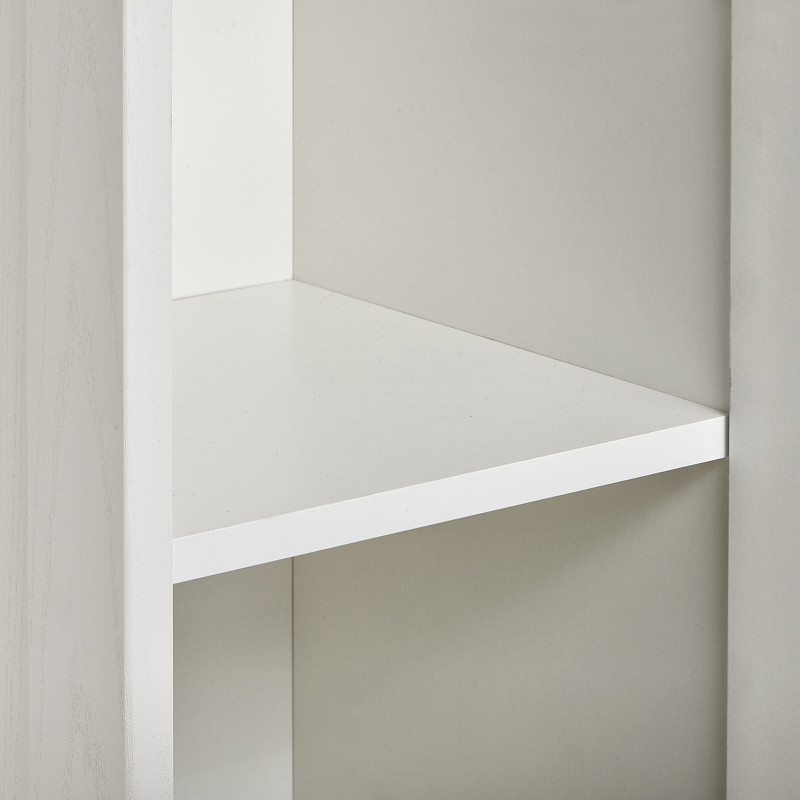 Шкаф - колонна, ЛЕОН, дуб, белый, (подвесная) - фото 4 - id-p105439966