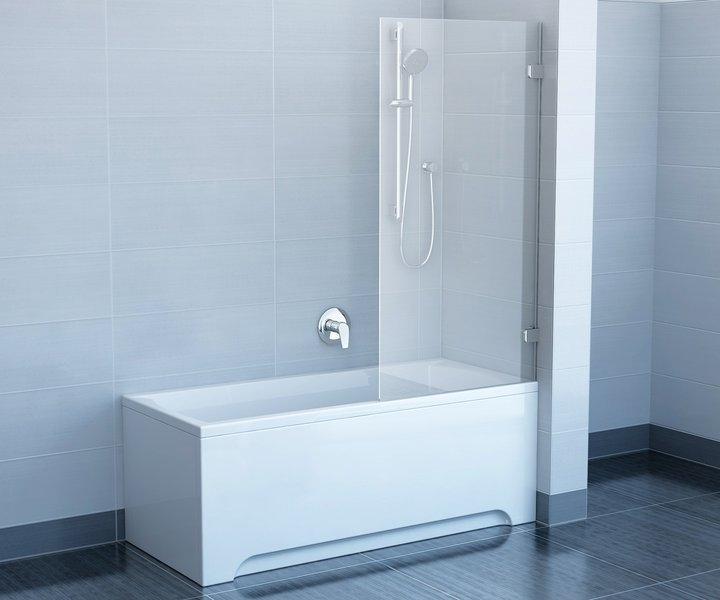 Шторка для ванны BVS1-80 хром+Транспарент (10013160/201019/0430106/3, Чехия) - фото 3 - id-p116620162