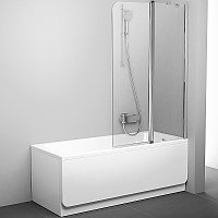CVS2-100 R Шторка для ванны блестящий+стекло Transparent