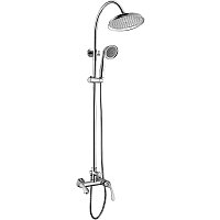 LM5662C Интенс Смеситель для ванны с верхней душ. лейкой Троп. дождь, фикс. излив, хром (к/к 3)