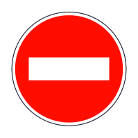 Дорожный знак 3.1 Въезд запрещён