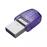 Флэш-накопитель Kingston 128Gb USB3.2+Type-C Data Traveler MicroDuo 3C (Metal) DTDUO3CG3/128GB