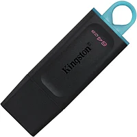 Флэш-накопитель Kingston 64Gb USB3.2 Gen1 Data Traveler Exodia (Black+Teal) DTX/64GB