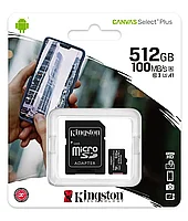 Карта памяти MicroSD Kingston Canvas Select Plus 512GB SDCS2/512GB