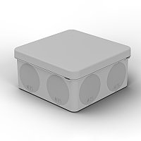 Коробка распаячная для прямого монтажа ОУ, HF, 100х100х50мм, IP67 (мембранные вводы) REXANT 28-3079