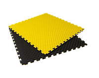 Татами даянг (будо мат) 2 см Желто-Черный (1х1м) HAS