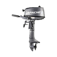 Двухтактный лодочный мотор APACHE Т5BS, 5л.с, румпельный, нога "S"