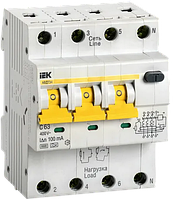 Автоматический выключатель дифференциального тока АВДТ 34 C63 100мА тип A KARAT IEK