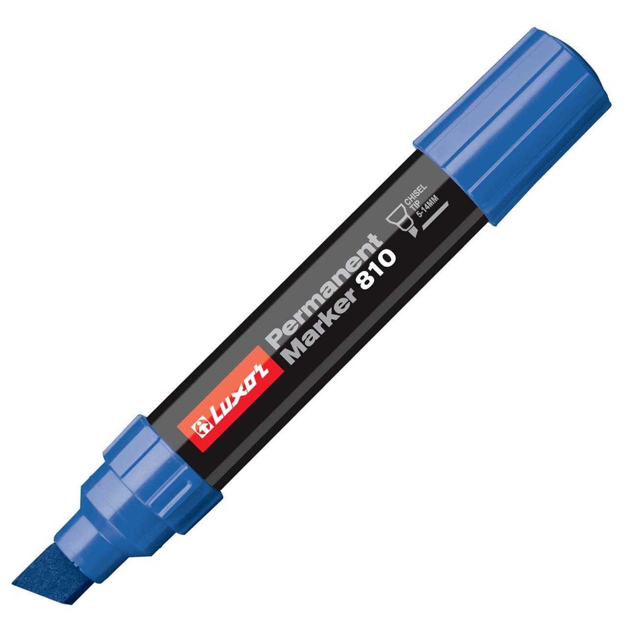 Маркер перманентный Luxor "Permanent Marker-810", синий