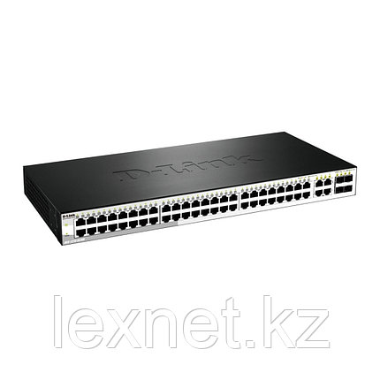 Коммутатор, D-Link, DES-1210-52/С1А, 19-дюймовый стоечный, 48 портов 10/100М RJ45+2 порта 10/100/1000М RJ45+2, фото 1