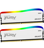 Оперативная память Kingston FURY Beast RGB Special Edition (KF436C18BWAK2/32) 32 ГБ белый