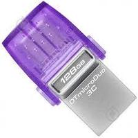 USB Flash Kingston 128 GB, DataTraveler MicroDuo 3C, USB 3.2, Type-C, Violet, DTDUO3CG3/128GB