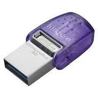 USB Flash Kingston 256 GB, DataTraveler MicroDuo 3C, USB 3.2, Type-C, Violet, DTDUO3CG3/256GB