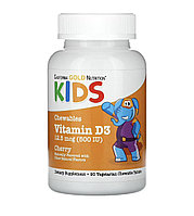 California gold nutrition детский жевательный витамин Д3, 500МЕ, 90 таблеток