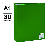 Папка с 80 вкладышами OfficeSpace, 30мм, 600мкм, зеленая