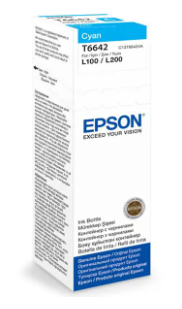 Водорастворимые чернила для принтера Epson C13T66424A Cyan, фото 1