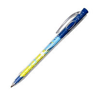 Ручка шариковая, 0.45мм, синяя, автомат, корпус прозрачный Stabilo tropikana