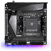 Материнская плата Gigabyte B550I AORUS PRO AX [AM4, AMD B550, 2xDDR 4, 2xM.2, 1xPCI-E x16, Micro-ATX]