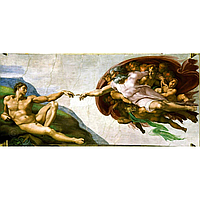 Melograno: Деревянные Пазлы -"Микеланджело. Сотворение Адама.", 75 эл.
