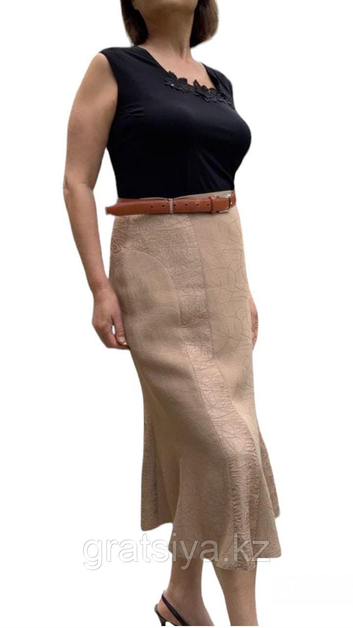 Женская юбка клиньями с гипюровой отделкой Праздничная - фото 1 - id-p98547924