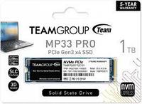Твердотельный накопитель Team Group MP33 PRO, 2Tb, 2280, PCI-E 3.x x4, чтение - 2100 Мбайт/сек, запись - 1700
