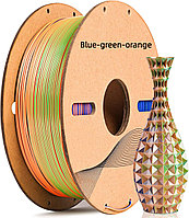 Silk Magic PLA - (Blue-Green-Orange) Filament 1.75 mm
