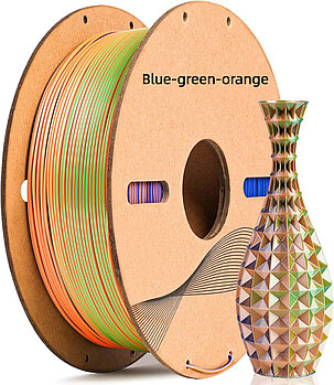 Silk Magic PLA - (Blue-Green-Orange) Filament 1.75 mm