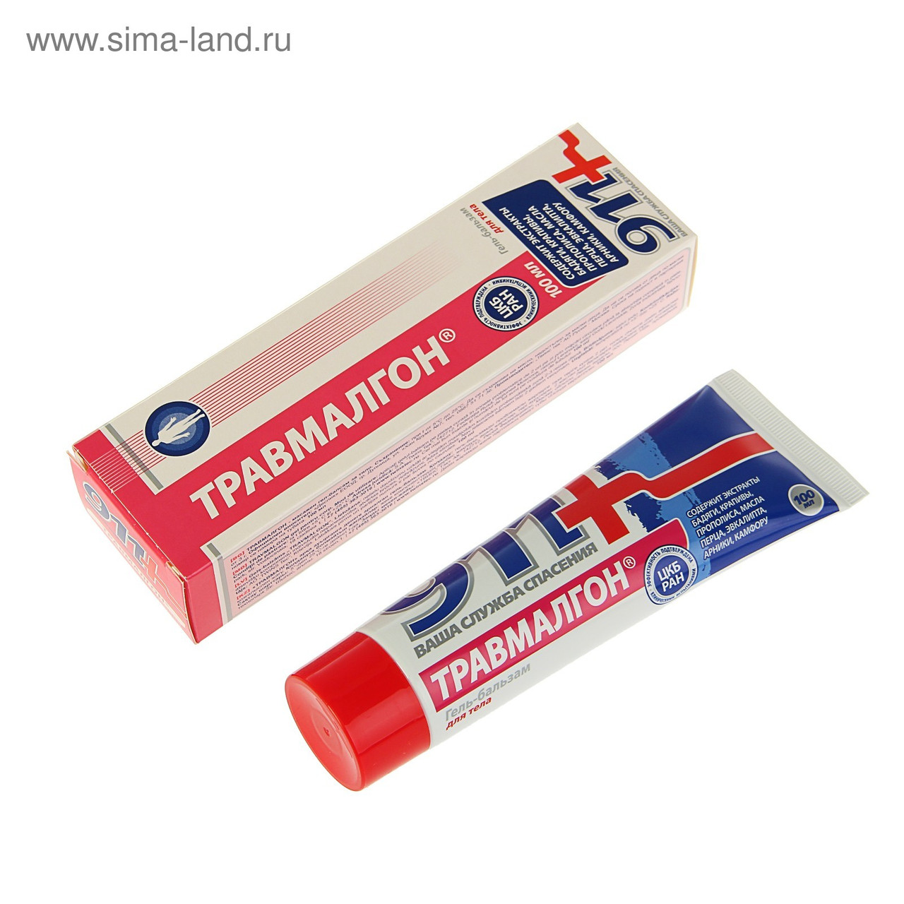 Гель для тела 911 "Травмалгон" при боли в спине и травмах, 100 мл, фото 1