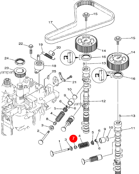 Колпачок маслосъёмный Yamaha Y F75-F115 ASTIKA
