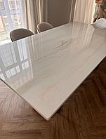 Дизайнерский обеденный стол из литьевого мрамора, 230х120 см