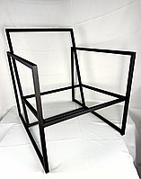 Каркас кресла, стальной, высота 60 см, черный мат