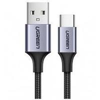Кабель UGREEN US288 USB-A 2.0 to USB-C Cable Nickel Plating Aluminum Braid 3m (Space Gray), 60408