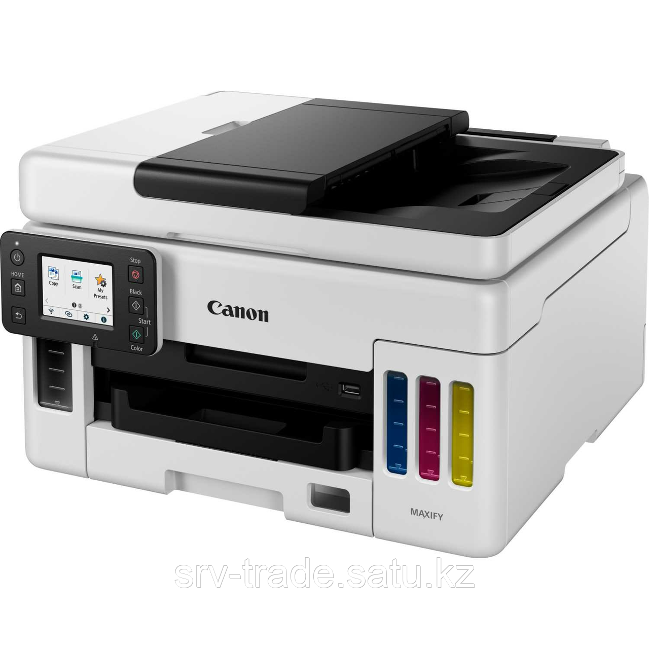 МФУ Canon MAXIFY GX6040 (A4, Printer/Scanner/Copier/DADF/Duplex, 600x1200 dpi, inkjet, Color, 24 ppm, tray - фото 2 - id-p116143168
