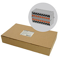 Зажим блочный (групп) для распред. тока нагрузки push-in на 18 точек, сеч 2,5 мм2, 450V, 24А, серый LD580