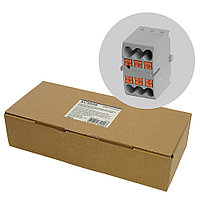 Зажим блочный (групп) для распред. тока нагрузки push-in на 6 точек, сеч 2,5 мм2, 450V, 24А, серый LD580 PTFIX