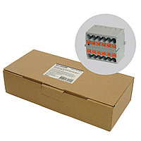 Зажим блочный (групп) для распред. тока нагрузки push-in на 12 точек, сеч 2,5 мм2, 450V, 24А, серый LD580