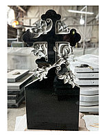 Памятник Крест из черного гранита