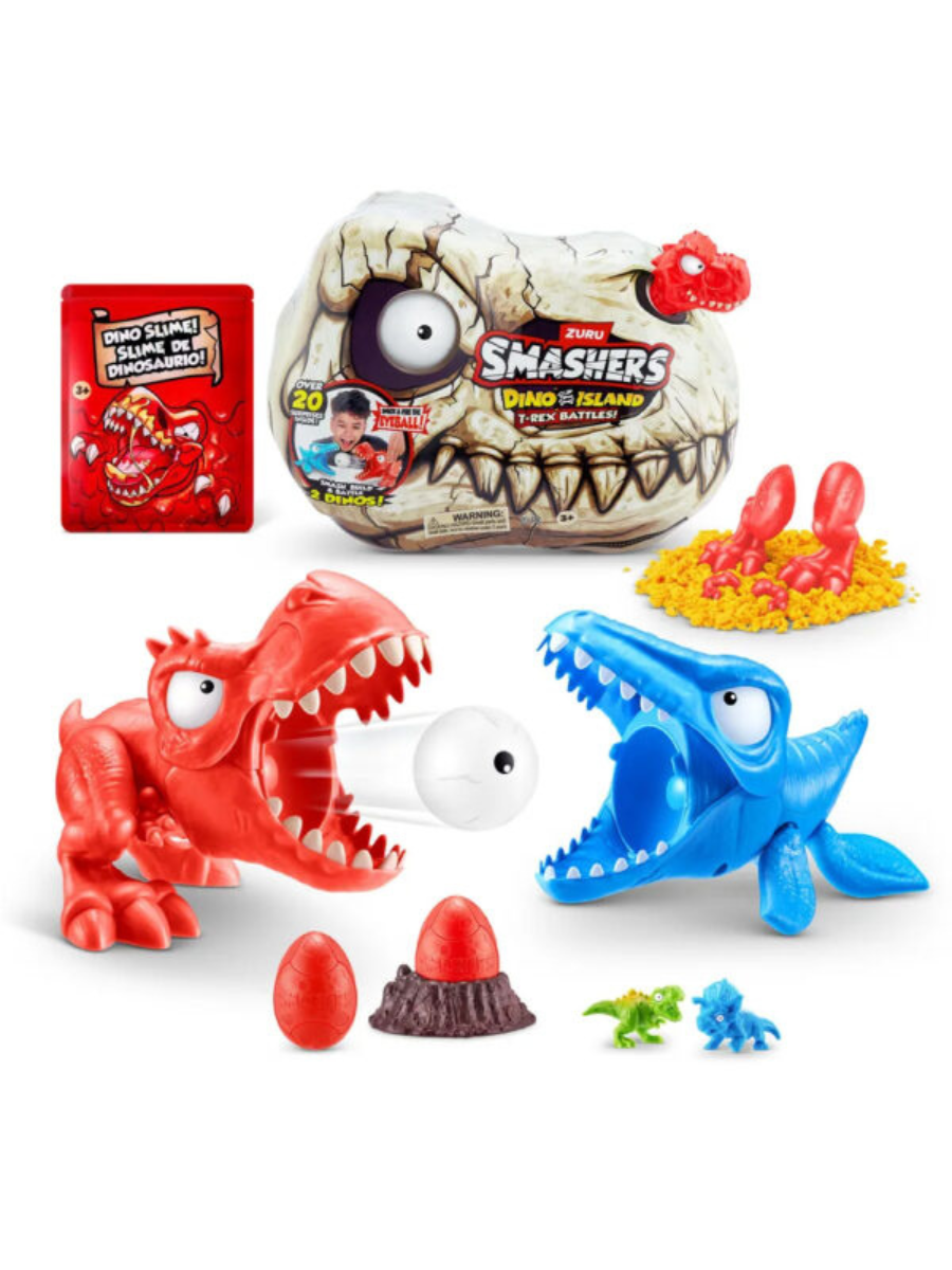 Игровой набор мини Smashers Dino Island T-Rex Battle Smashers ZURU в ассортименте