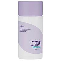 Лёгкое солнцезащитное молочко для проблемной кожи IsNtree Onion Fresh Fluid Sun Cream SPF50