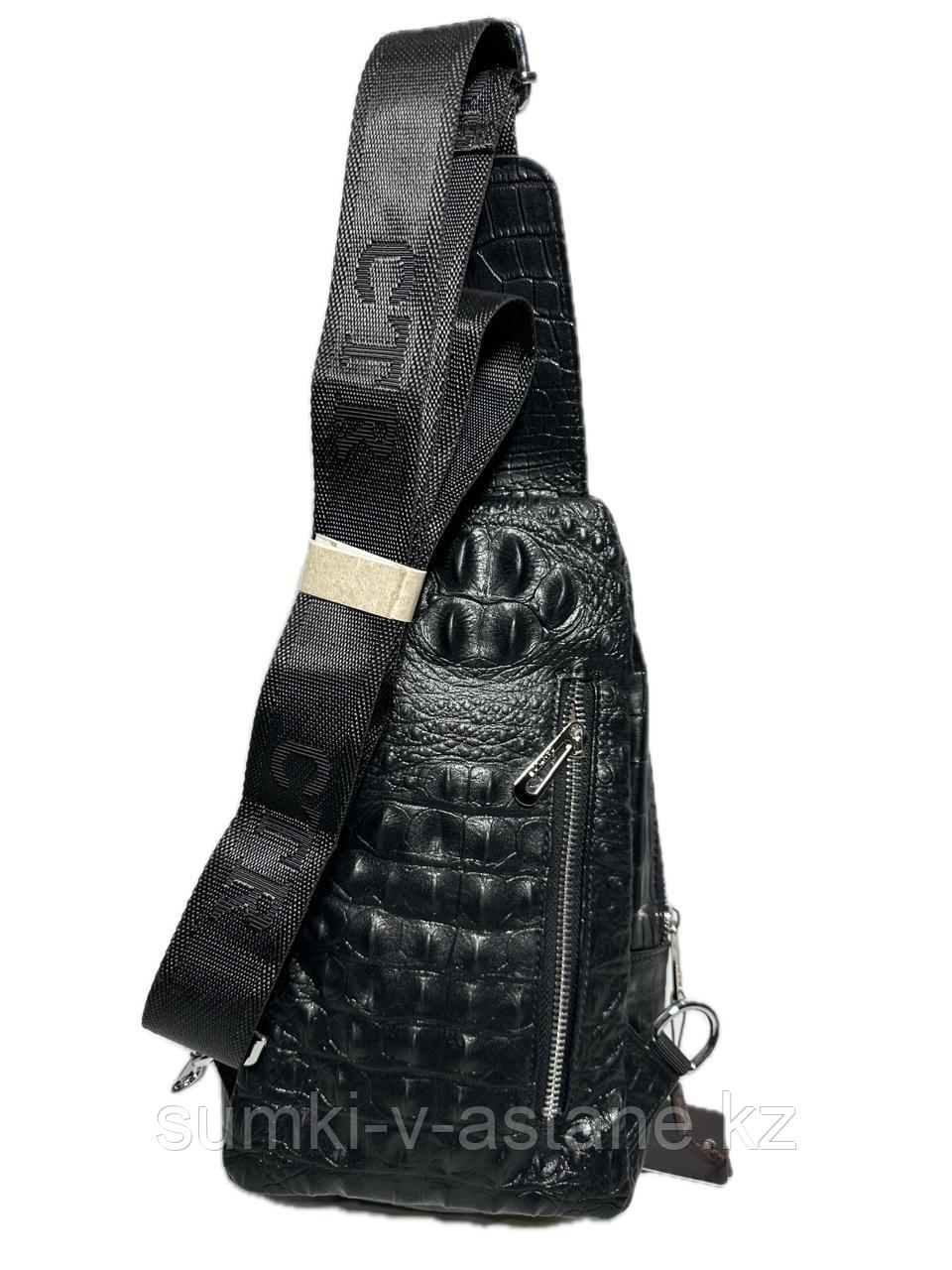 Мужская нагрудная сумка-слинг "Cantlor", через плечо. (высота 28 см, ширина 17 см, глубина 7 см) - фото 3 - id-p77707375
