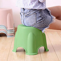 Табурет пластиковый круглый 33х29х27см зеленый