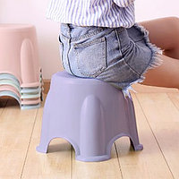 Табурет пластиковый круглый 33х29х27см сиреневый