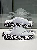 Стильные женские шлепанцы белого цвета "Mario Muzi". Качественная женская летняя обувь. 37