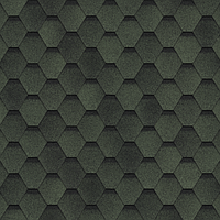 Финская (Технониколь) Shinglas гибкая черепица, соната Зеленый