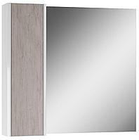 Шкаф-зеркало Uno 80 Дуб Серый левый/правый ДОМИНО